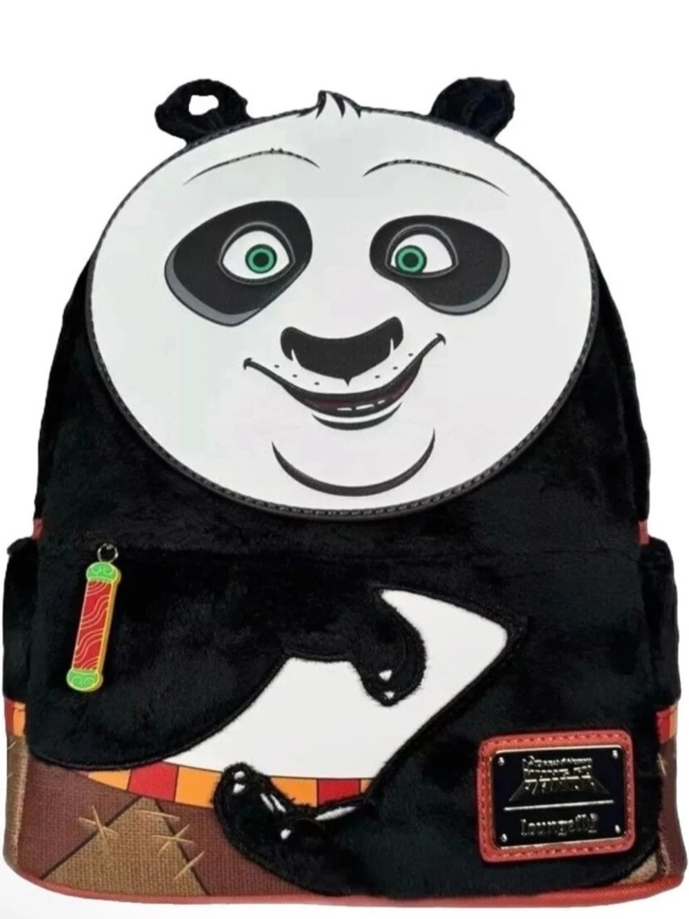 Loungefly DreamWorks Kung Fu Panda Plush Po Cosplay Mini Backpack NWT